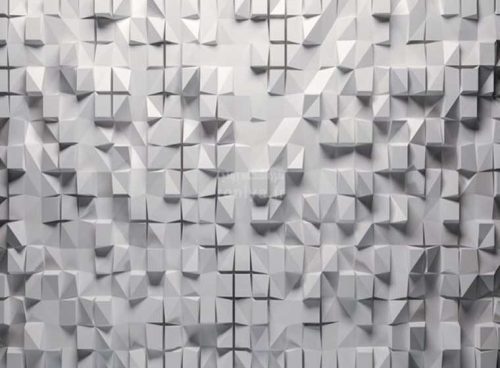 پوستر دیواری سه بعدی مربع های سفید کد 3D-081 2 پوستر دیواری سه بعدی مربع های سفید کد 3D-081