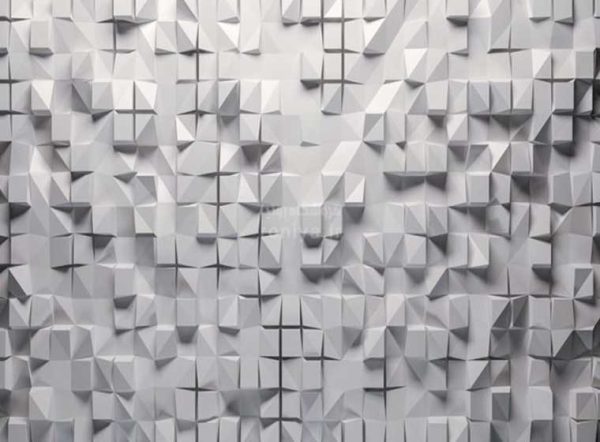 پوستر دیواری سه بعدی مربع های سفید کد 3D-081 2 پوستر دیواری سه بعدی مربع های سفید کد 3D-081