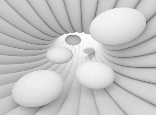 پوستر دیواری سه بعدی گوی در تونل کد 3D-090 2 پوستر دیواری سه بعدی گوی در تونل کد 3D-090