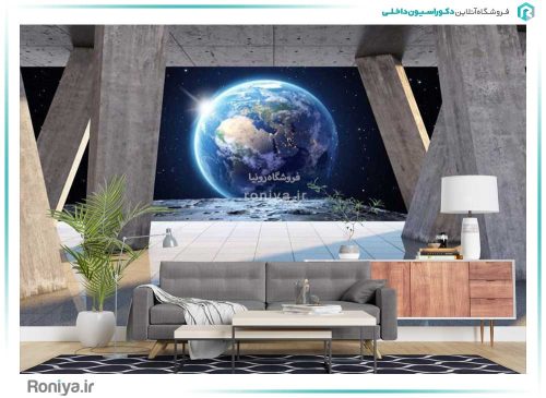 پوستر دیواری سه بعدی کره زمین کد RT-041 2 پوستر دیواری سه بعدی کره زمین کد RT-041