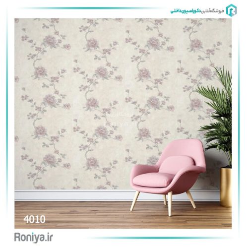 کاغذ دیواری گلدار اتاق خواب کد 4010 2 کاغذ دیواری گلدار اتاق خواب کد 4010