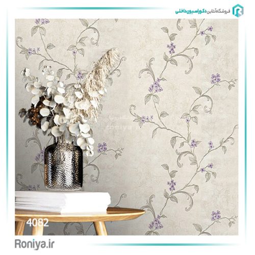 کاغذ دیواری پیچک طرح گل کد 4082 2 کاغذ دیواری پیچک طرح گل کد 4082
