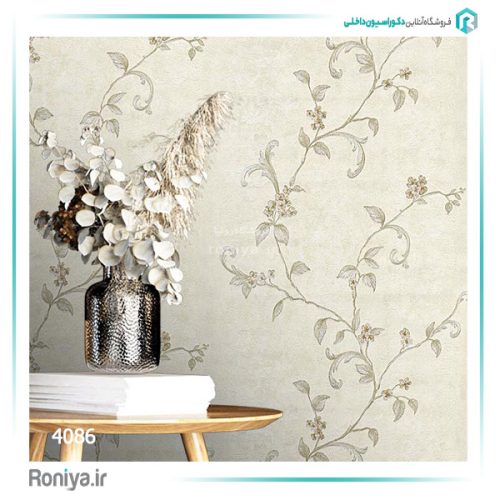 کاغذ دیواری پیچک طرح گل کد 4082 6 کاغذ دیواری پیچک طرح گل کد 4082