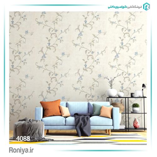 کاغذ دیواری پیچک طرح گل کد 4082 8 کاغذ دیواری پیچک طرح گل کد 4082