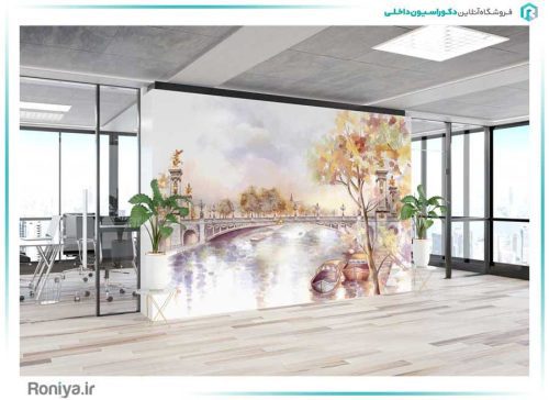 پوستر دیواری آبرنگی نقاشی پل کد AB-004