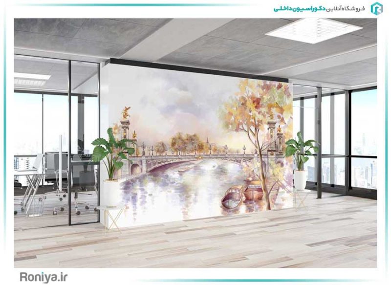 پوستر دیواری آبرنگی نقاشی پل کد AB-004