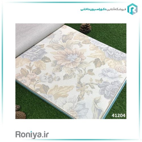کاغذ دیواری گل برجسته کد 41205 4 کاغذ دیواری گل برجسته کد 41205