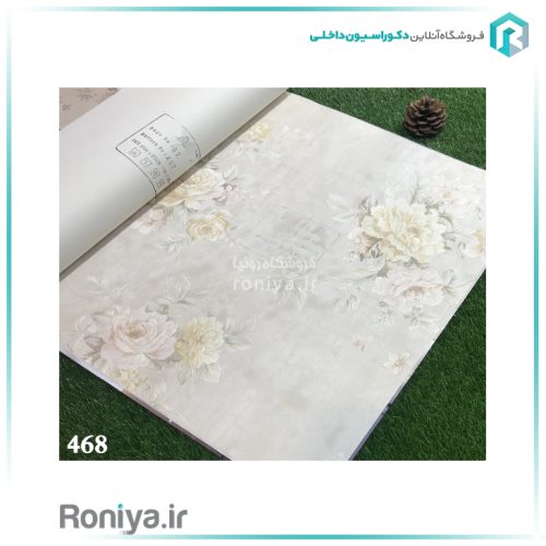 کاغذ دیواری گل رنگی کد 466
