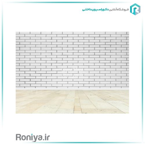 پوستر دیواری طرح آجر سفید سادهCode-S-171
