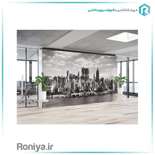 پوستردیواری شهر سیاه سفیدLS-107