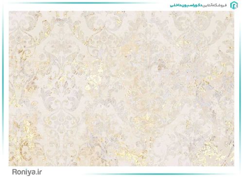پوستر دیواری داماسک طلایی کد LX-54 2 پوستر دیواری داماسک طلایی کد LX-54