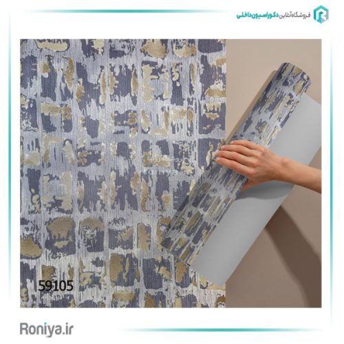 کاغذ دیواری طرح ورق طلا کد 59106