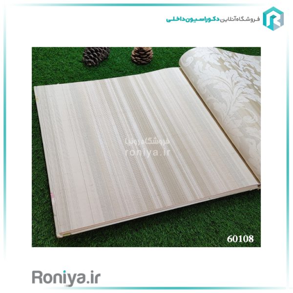 کاغذ دیواری راه راه ریز رنگ روشنCode-60104-60105-60108-60109 3 کاغذ دیواری راه راه ریز رنگ روشن