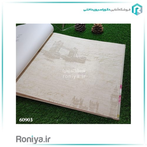 کاغذ دیواری سفید مدرن براق Code-60902-60903-60906 3 کاغذ دیواری سفید مدرن براق