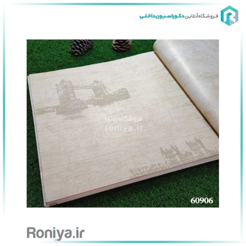 کاغذ دیواری سفید مدرن براق Code-60902-60903-60906 2 کاغذ دیواری سفید مدرن براق