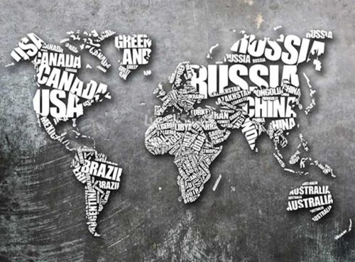 پوستردیواری نقشه نام کشورRT-228 4 پوستردیواری نقشه نام کشورRT-228