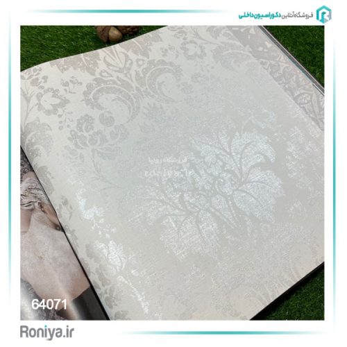 کاغذ دیواری طرح فلز داماس آلمانی کد 64051 9 کاغذ دیواری طرح فلز داماس آلمانی