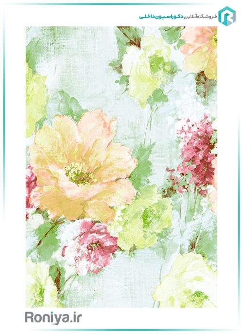 کاغذ دیواری رنگ های شاد آبرنگی کد 66011 3 کاغذ دیواری رنگ های شاد آبرنگی کد 66011
