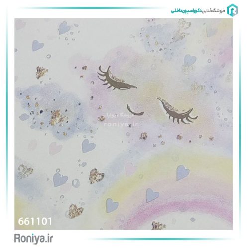 کاغذ دیواری رنگین کمان کد 661101 2 کاغذ دیواری رنگین کمان کد 661101