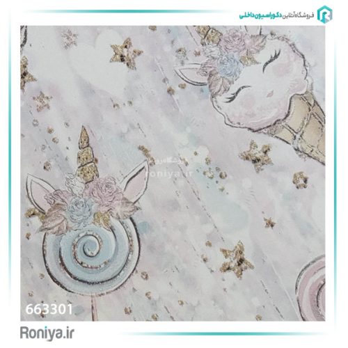 کاغذ دیواری طرح کودکانه کد 663301 2 کاغذ دیواری طرح کودکانه کد 663301