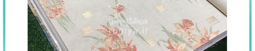 کاغذ دیواری با طرح دسته گل رنگی کد 6654