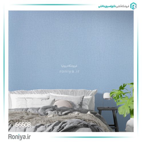 کاغذ دیواری آبی آسمانی کد 66608 2 کاغذ دیواری آبی آسمانی کد 66608