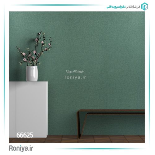 کاغذ دیواری ساده یشمی روشن کد 66625 3 کاغذ دیواری پشمی