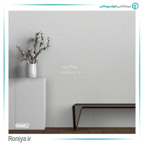 کاغذ دیواری بافتدار طوسی سفید کد 66662 3 کاغذ دیواری بافتدار طوسی سفید کد 66662
