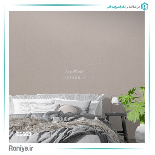 کاغذ دیواری کرم خطی کد 66663