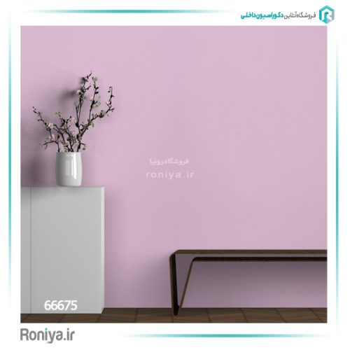 کاغذ دیواری صورتی دخترانه 66675
