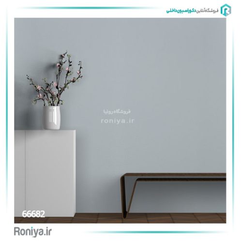کاغذ دیواری ساده آبی آسمانی کد 66682