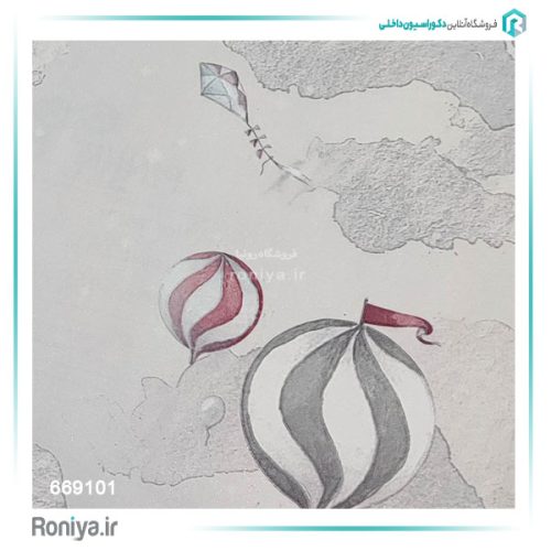 کاغذ دیواری کودکانه طرح بالن کد 669101 2 کاغذ دیواری کودکانه طرح بالن کد 669101