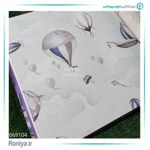 کاغذ دیواری کودکانه طرح بالن کد 669101 5 کاغذ دیواری کودکانه طرح بالن کد 669101