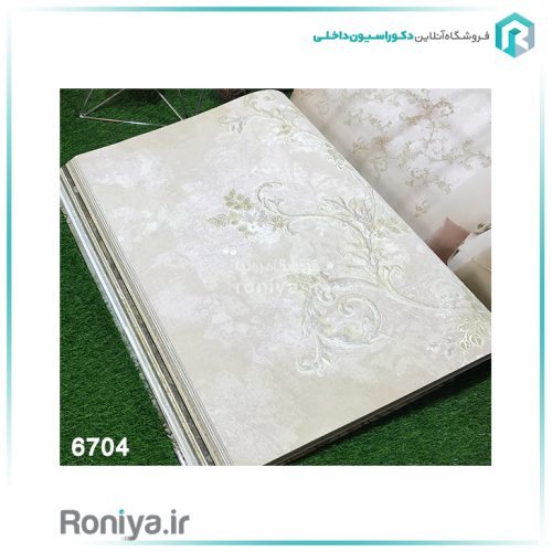 کاغذ دیواری طرح پیچک روشنCode-6700 4 کاغذ دیواری طرح پیچک روشنCode-6700