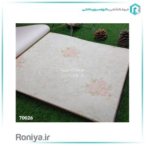 کاغذ دیواری گل رز صورتی روشنCode-70026