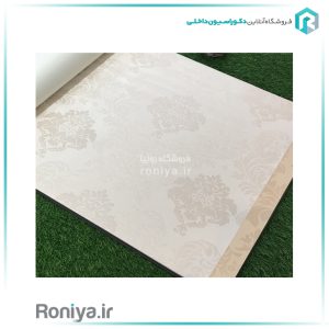 کاغذ دیواری داماسک استخوانی کد 72043