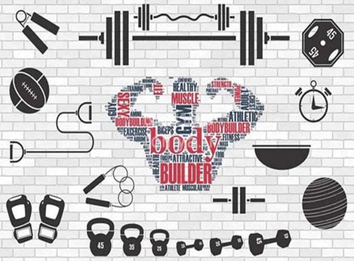 پوستردیواری برای باشگاه بدنسازیSP-045 3 پوستردیواری برای باشگاه بدنسازیSP-045