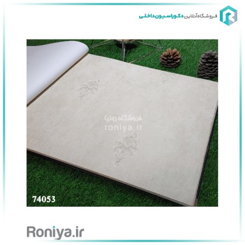 کاغذ دیواری کلاسیک کرم کد 74053