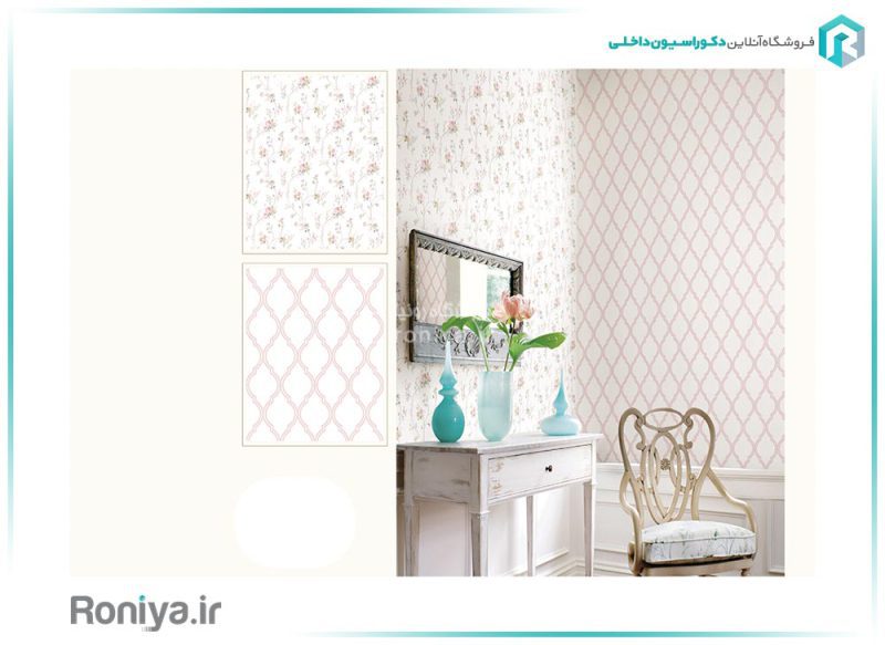 کاغذ دیواری گل ریز و شلوغ کد 21044