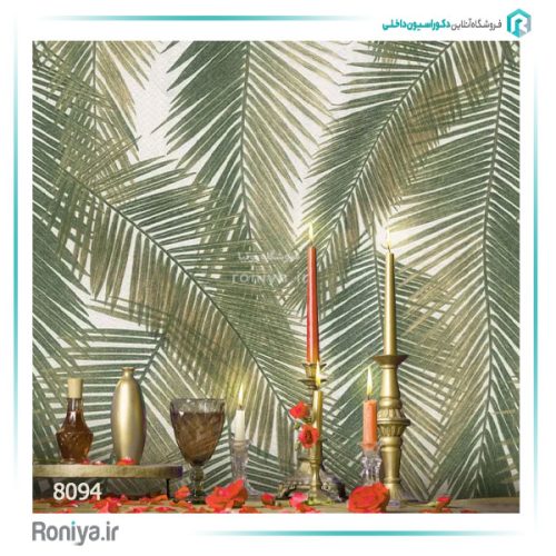 کاغذ دیواری طرح برگ کد8087 9 کاغذ دیواری طرح برگ کد 8087