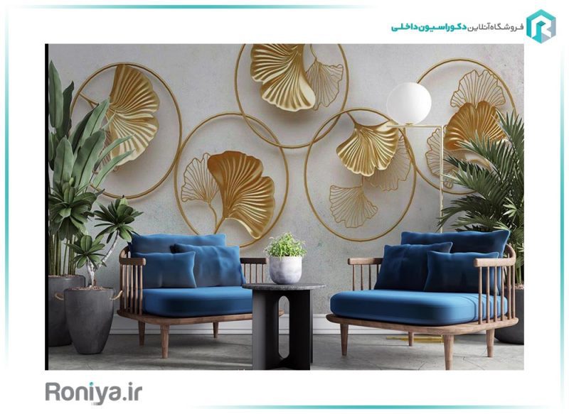 پوستر دیواری خاص طلایی 3DF-562 4 پوستر دیواری خاص طلایی 3DF-562