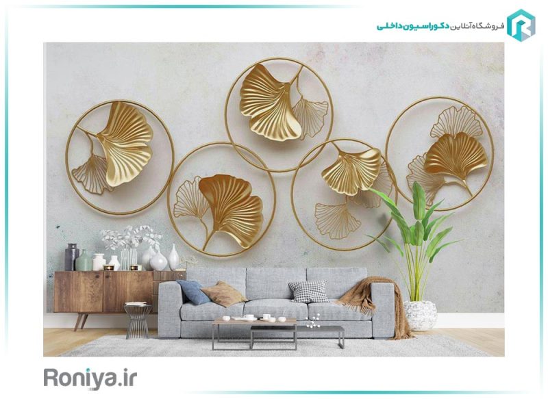 پوستر دیواری خاص طلایی 3DF-562 2 پوستر دیواری خاص طلایی 3DF-562