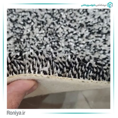 موکت طرح ماهور طوسی مشکی