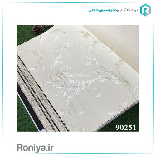 کاغذ دیواری طرح شاخ و برگ کد90252