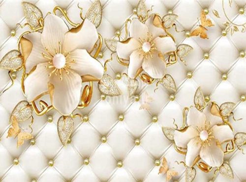 پوستر دیواری گل برای پذیراییCode-3DF-603