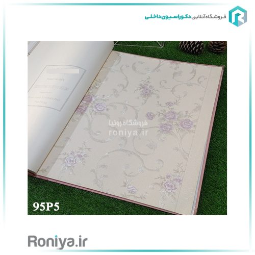 کاغذ دیواری طرح گل و پیچک زمینه روشنCode-95P3 2 کاغذ دیواری طرح گل و پیچک زمینه روشنCode-95P3