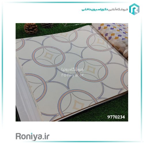 کاغذ دیواری دایره های سه بعدیCode-9770231-232-233-234 2 کاغذ دیواری دایره های سه بعدی