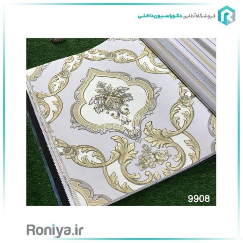 کاغذ دیواری لاکچری و خاص پذیرایی کد 9905 4 کاغذ دیواری لاکچری و خاص پذیرایی