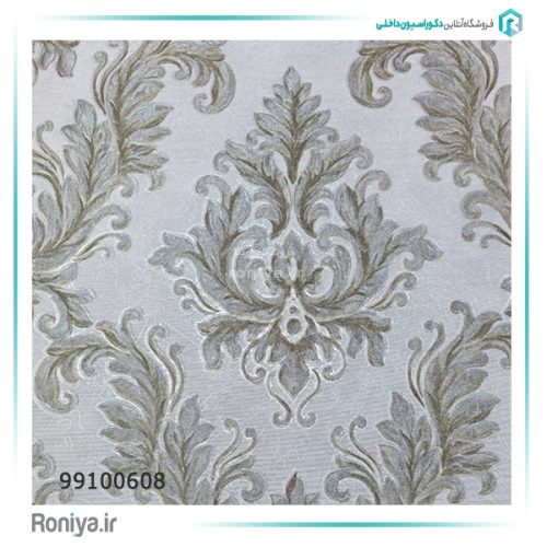 کاغذ دیواری کلاسیکِ برجسته برای پذیرایی کد 99100608 2 کاغذ دیواری کلاسیکِ برجسته