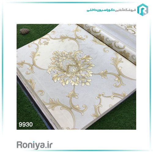 کاغذ دیواری طرح داماسک لاکچری کد 9929 6 کاغذ دیواری طرح داماسک لاکچری
